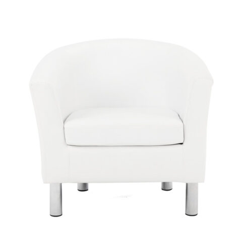 white tub chair