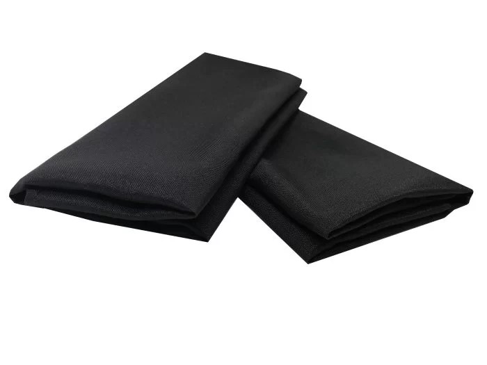 black napkins